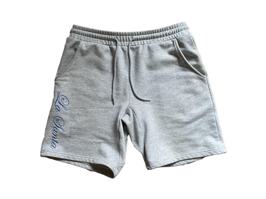 La Santa Blue text Shorts